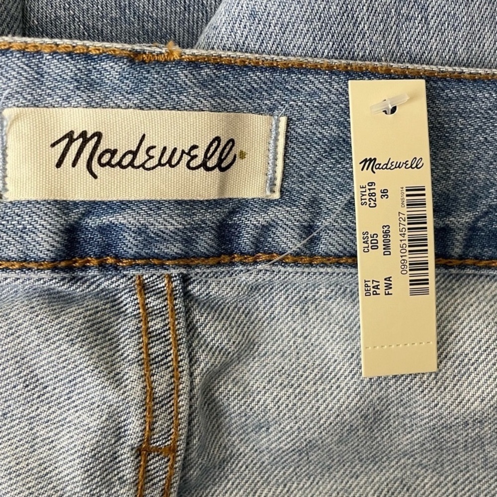 MADEWELL NWT THE PERFECT VINTAGE JEAN LIGHT BLUE WASH PLUS SIZE 36 HIGH RISE - Picture 6 of 10